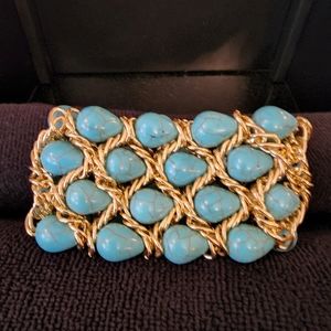 Cracked Stone Cluster Stretch Bracelet